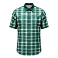 thumbnail image 3 of Shinyii Boys Plaid Short Sleeve Shirt Summer Casual Button Down Shirt for Kids, Sizes 4-14, 3 of 3
