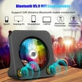thumbnail image 4 of Gueray Portable CD Player, Bluetooth CD Kpop Player for Desktop with HiFi Sound Speaker, Cute FM Radio CD Music Player for Home with Remote Control Du, 4 of 6