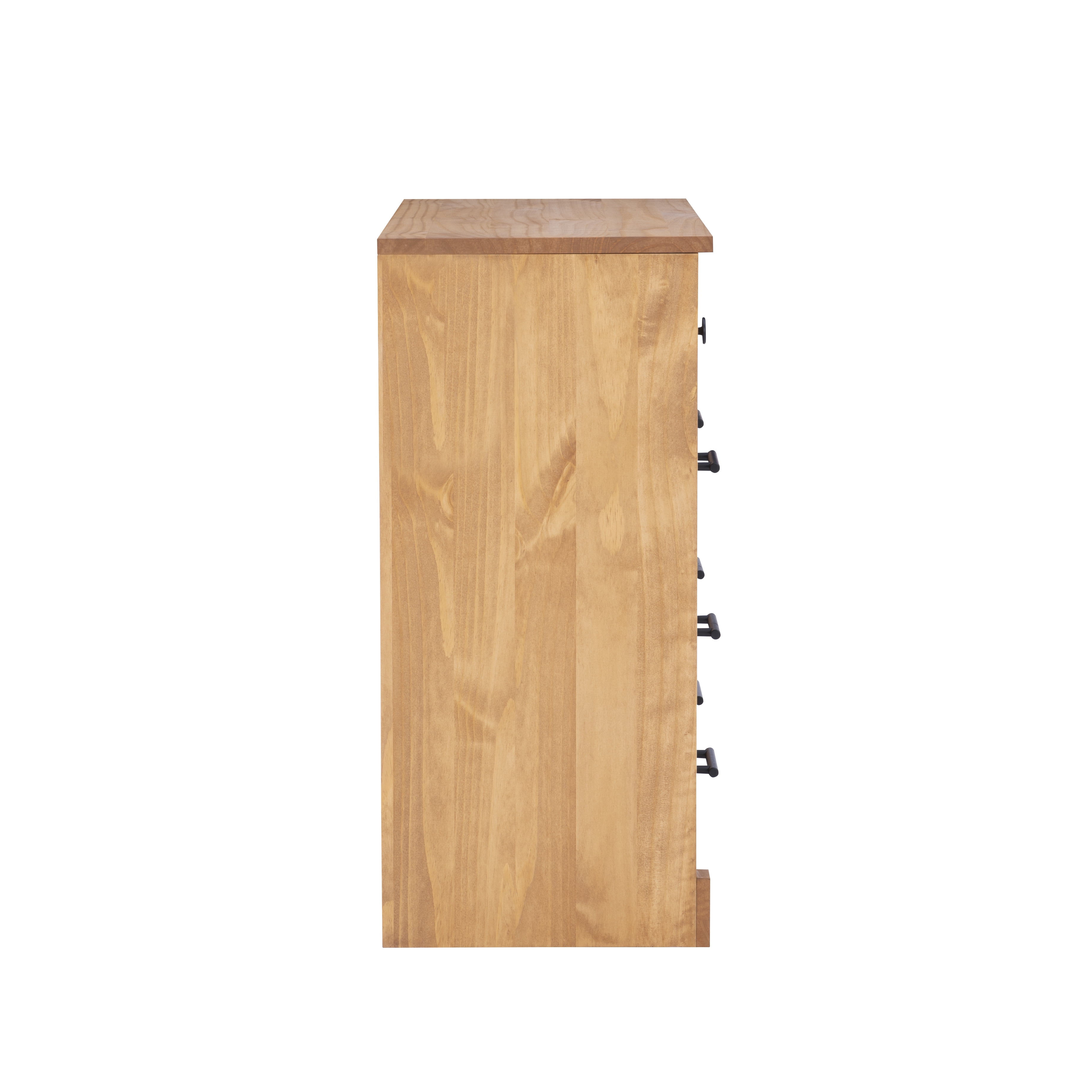 Linon Vikki 3-Drawer Bookcase Chest, Rustic Honey
