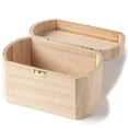 thumbnail image 5 of Make Market 7.5" Unfinished Wooden Oval Box - Ready-To-Decorate Wood Box for Trinkets, Coins, Jewlery, Valuables - Bulk 8 Pack, 5 of 5
