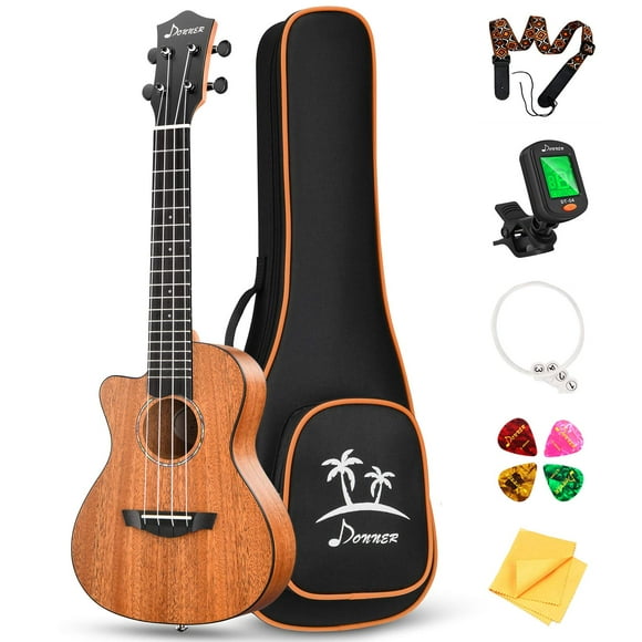 Ukelele de concierto Donner DUC-100L para zurdos, caoba, 23 pulgadas