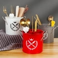 thumbnail image 1 of Neinkie Chopsticks Cutlery and Utensil Holder Kitchen Utensils Chopsticks Holder Drying Rack Basket Divided Compartments Quality Stainless Steel Large, 1 of 7