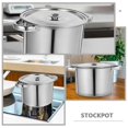thumbnail image 2 of Stainless Steel Stock Pot Soup Cooking Pot Kitchen Cooking Pot Oil Storage Pot, 2 of 4