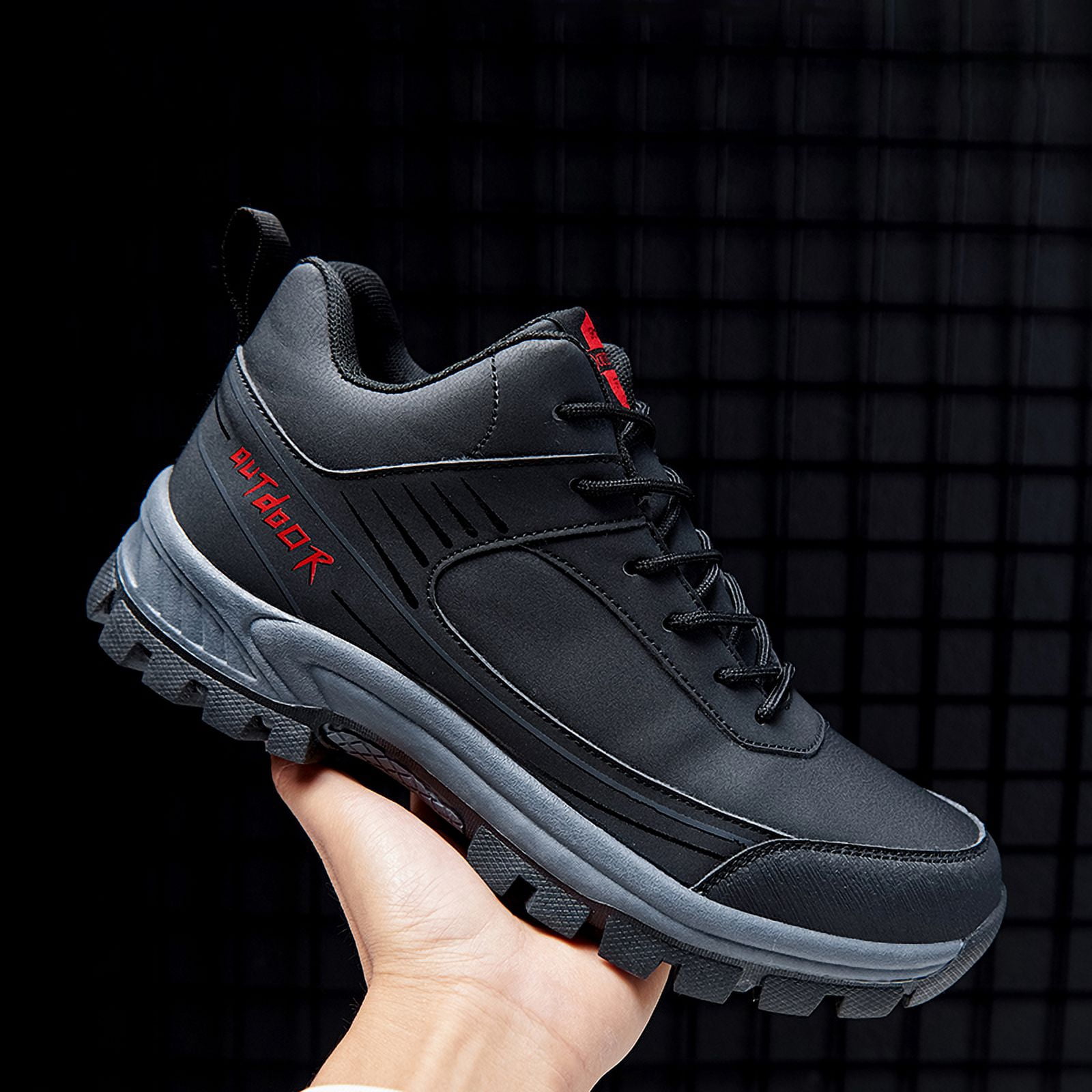 Outdoor Waterproof Men's Hiking Shoes Casual  Leather Man Ankle Boots Male Sport Sneakers Mountain Boots