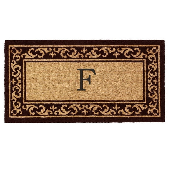 Calloway Mills Kendall Monogram Outdoor Doormat 3' x 6' (Letter F)