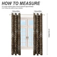 thumbnail image 2 of Leopard Print Pattern 2 Panels Blackout Curtains for Bedroom Living Room Drapes Kitchen Room Window Curtain Grommet, 2 of 5