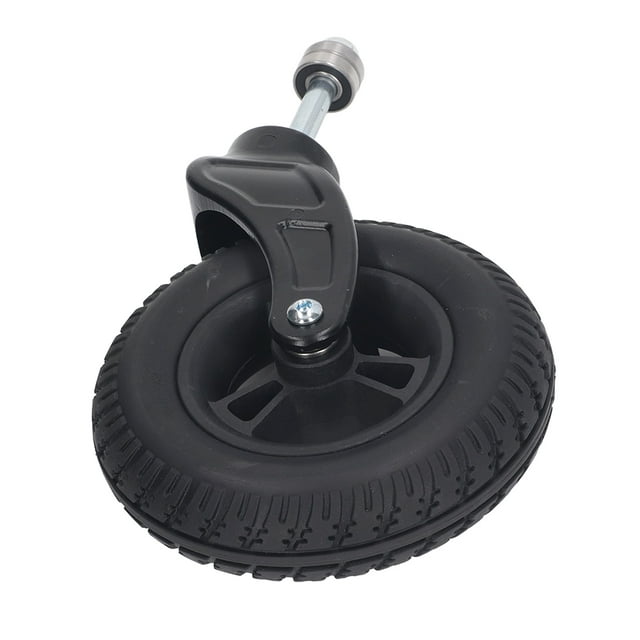 Caster Delantero de 7 Pulgadas, Capacidad de Carga de 120 kg Rueda de Silla de Ruedas de Rueda Sólida de Pvc para Caminante Scooter Carro de Supermercado