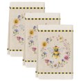 thumbnail image 2 of Summer Bee Kitchen Towels Set of 3, Farmhouse Vintage Country Wildflowers on Linen Absorbent Dish Towels for Kitchen, Microfiber Hand Towel, Quick Drying Tea Towel for Cleaning Decorative Dishcloths, 2 of 7