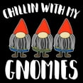 thumbnail image 3 of CafePress - Chillin With My Gnomies Men's Dark Pajamas - Men's Dark Loose Fit Cotton Pajama Set, 3 of 7