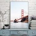 thumbnail image 3 of IDEA4WALL Framed Canvas Wall Art Beautiful Bridges in the City, 3 of 4