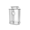 thumbnail image 1 of FixtureDisplays® Podium, Clear Ghost Acrylic wrap- around style Pulpit, Lectern With Pray Hand décor 1803-4 - Easy Assembly Required, 1 of 3