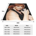thumbnail image 2 of Reba-Mcentire Flannel Blanket Funny Ultra-Soft Micro Warm Throw Blanket Fleece Blanket Interesting Gift 50"X40", 2 of 9