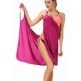 thumbnail image 2 of SAYFUT Women Swimsuit Cover up Juniors Swimwear Tops Bikini Wrap Bathing Suit Cover-ups Backless Beach Tops Dress Swim Cover Up Beachwear Swimsuit Swimwear for Women, 2 of 5