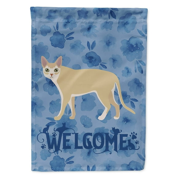 Carolines Treasures CK4982CHF Singapura Cat Welcome Flag Canvas House Size Large multicolor