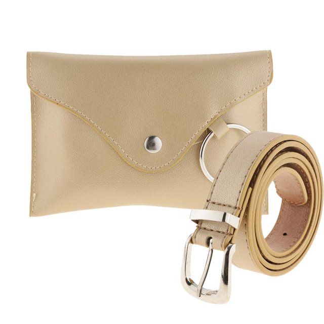 Bolso De La Cintura Del Bolso De La Correa De La Mini De Las Mujeres De La Moda Paquete Dominante De La Cintura De La Cartera Del Monedero Del Teléfon Oro Soledad Paquete de Fanny de mujer
