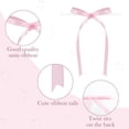 thumbnail image 3 of AUR 50pcs Pink Satin Ribbon Bows Twist Tie Bows Decor for Cake Balloons Crafts Glass Gift Wrapping Coquette Birthday Baby Shower Bachelorette Party (Pink), 3 of 13