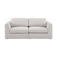 thumbnail image 5 of Meridian Furniture Beckham Beige Durable Linen Textured Fabric Modular Sofa, 5 of 7