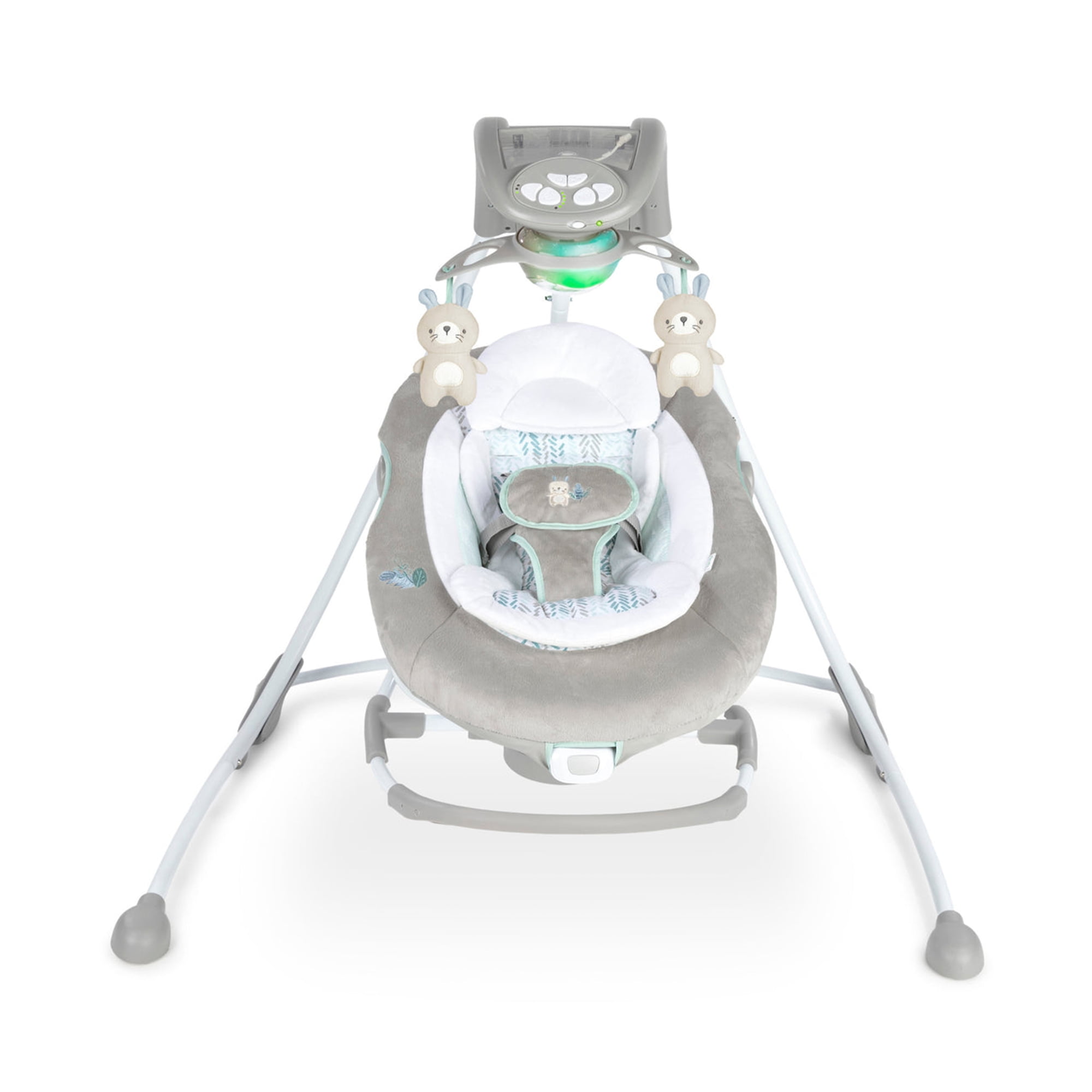Ingenuity InLighten Baby Electric Swing Rocker Chair with Lights Gray Walmart