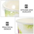 thumbnail image 3 of 50 Sets Disposable Yogurt Bowl Paper Ice Cream Cups Bowls Lidded Cake Bowls, 3 of 3