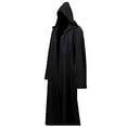 thumbnail image 2 of LHJ Men Tunic Hooded Robe Cloak Knight Fancy Cool Cosplay Costume, 2 of 4
