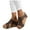Coffee, variant on Women's Cork Footbed Wedge Sandal Wide Width Backless Platform Sandal Lightweight Fish Mouth Casual Summer Slippers Black Size 9