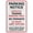 Warning Sign 2, variant on Permit Zone Directions Sign Funny Decor For House Door Office Business Yard,Metal Aluminum Rust Free Sign - 8"x12", Pre-Drilled Holes, Weather Resistant