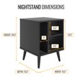 thumbnail image 5 of Boyd Sleep Warwick Mid-Century Modern Nightstand, Black, 5 of 6