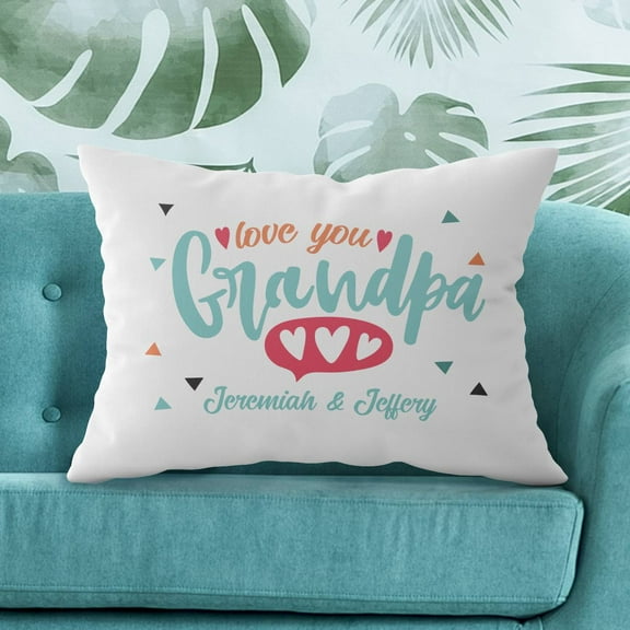 Personalized Pillow Case for Grandpa