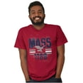 thumbnail image 5 of Massachusetts MA Vintage Eagle Cool Men's Graphic T Shirt Tees Brisco Brands S, 5 of 6