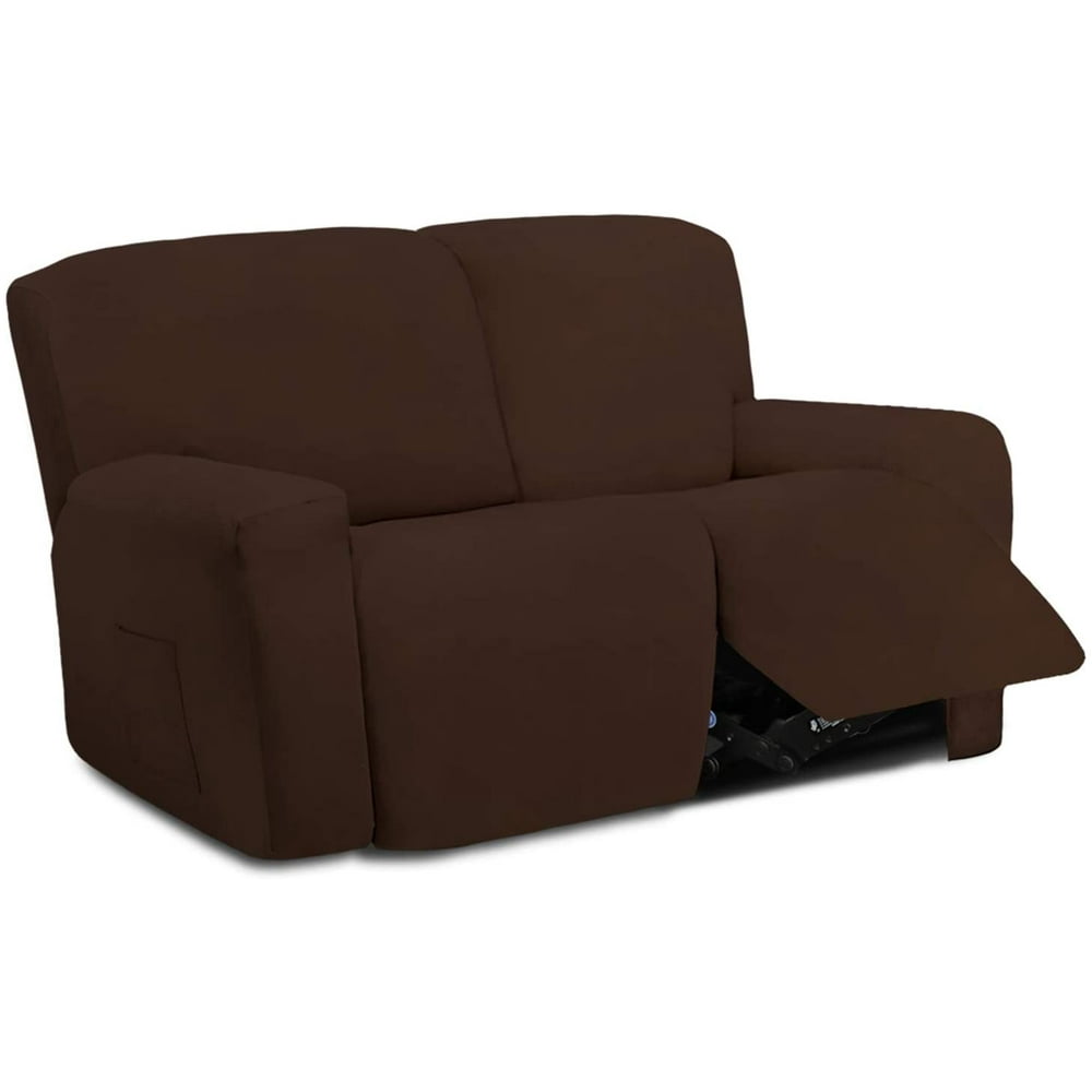 EasyGoing Stretch Loveseat Recliner Sofa Slipcover with Pocket Couch