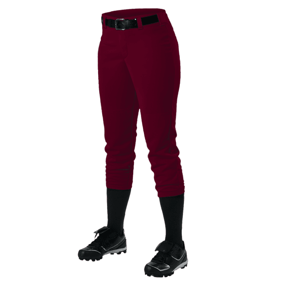 Alleson Athletic 605PBW Women's Fastpitch Pant - Maroon