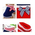 thumbnail image 4 of YUEHAO Dog Sweaters for Small Dogs Navy Pet Dog Cat Sweater Turtleneck Knitted Dog Sweater - Classic Cable Knit Dog Jumper Coat, Warm Pet Winter Clothes Small Dog Sweater (Red, XXS), 4 of 7