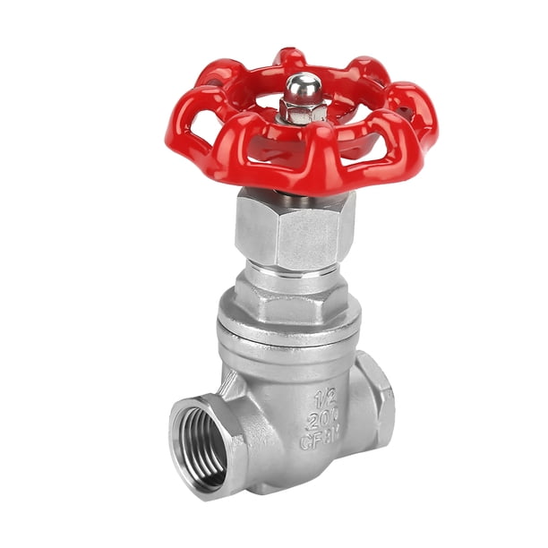Válvula De Compuerta De Acero Inoxidable, Dn15 Válvula De Compuerta De Acero Inoxidable Bspp G1/2 Válvula De Compuerta Giratoria Para Agua Aceite Gas Manija Superior Conexión De Agua Jardín Baño Cocin