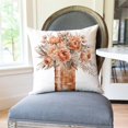 thumbnail image 2 of Hello Fall Pumpkin Throw Pillow Covers 18x18 Mason Jar Floral Pampas Boho Orange Outdoor Farmhouse Autumn Cottage Decorations Decorative Throw Pillows Cases Set of 4 for Home Couch Decor, 2 of 6