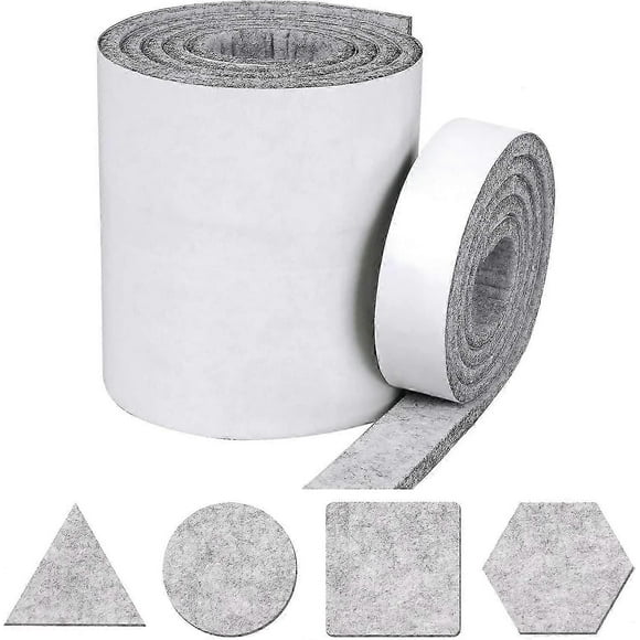 Felt glides, self-adhesive, 2 rolls, can be cut to size