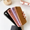 thumbnail image 6 of for iPhone XR Case(2018 6.1"), Side&Back Cute Plated Love Heart with Anti-Fall Lens Cameras Cover Protection Soft TPU Shockproof Anti-Fingerprint Phone Cases for Women Girls Men,Black, 6 of 6