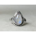thumbnail image 4 of Heaven Crafts Pear Shape Moonstone Ring Sterling Silver 925 Promise Dainty Ring Gift For Her, 4 of 5