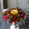 thumbnail image 5 of Uxgjfwu Christmas Candle Ring Centerpiece Holiday Table Decor for Christmas Dinner Party Decoration, 5 of 7