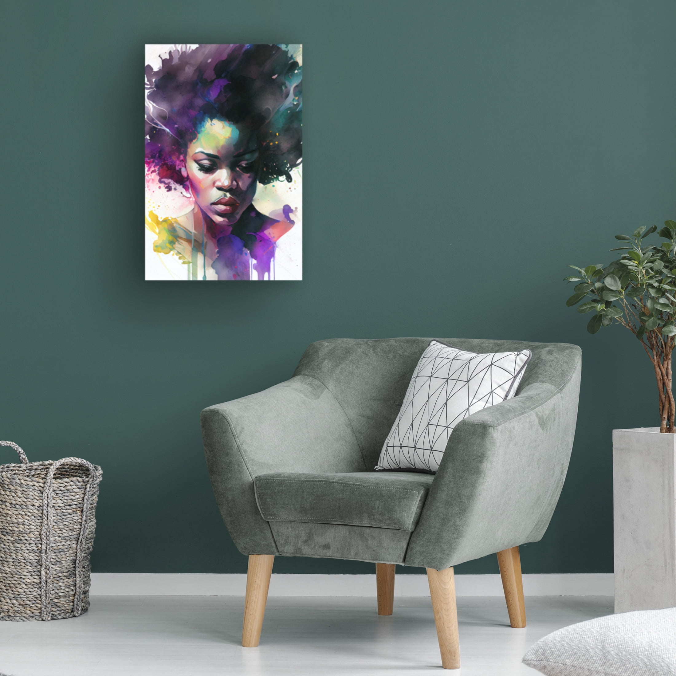 Canvas Wall Art - Sasha 'Rise II' Wall Art for Living Room, Bedroom, or Office Décor by Trademark Fine Art - 30 x 47 Inches