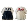 thumbnail image 5 of Toddler Kids Baby Girls Princess Dresses Long Sleeve Shirts Skirt Outfits, 5 of 5