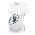 thumbnail image 2 of Danhjin Women's Nursing Maternity Tops Short Sleeve Cartoon Print Tops T-shirt Pregnancy Clothes on Clearance, 2 of 5