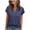 Navy, variant on Women's V Neck Short Sleeve Loose Fit T-Shirt - Casual Soft Lightweight Basic Tee for Summer Daily Wear