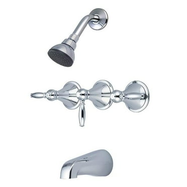 Three Handle Tub & Shower Trim Kit, Chrome
