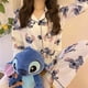 thumbnail image 3 of Pijama de algodón sintético de Disney Stitch para primavera y otoño, pijama femenino de dibujos animados, traje kawaii de manga larga, ropa de dormir de invierno para el hogar, regalo, 3 of 6