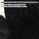 thumbnail image 2 of 2 extensiones de coleta larga trenzada con banda elástica, extensiones de cabello liso trenzado, negro, 80 cm, 2 of 3