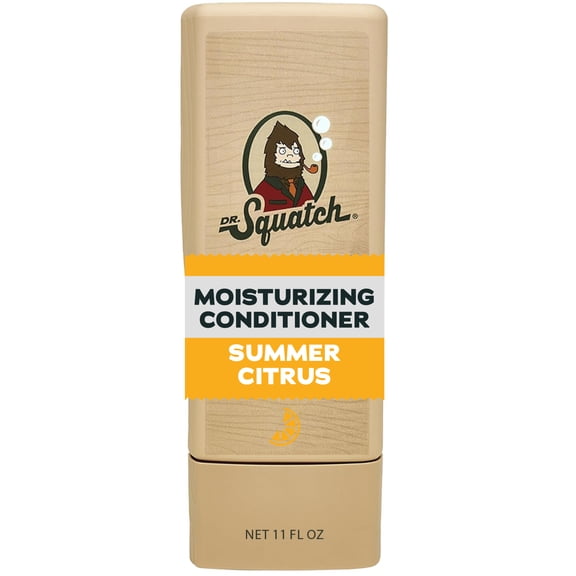 Dr. Squatch Mens Hair Moisturizing Conditioner, Natural Sulfate Free Hydrating Conditioner for Men, Summer Citrus, 11 fl Oz