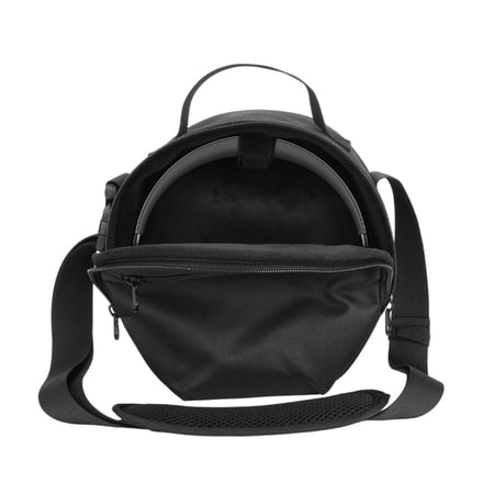NEXAVKPR Headset Storage Pouch Organiser Bag Build In Zippered Pocket Black with Handle