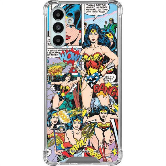 Skinit DC Comics Wonder Woman Comic Blast Galaxy A13 5G Clear Case