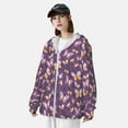 thumbnail image 3 of Rocae Butterflies And Floral Breathable Sun Protection Hoodie Quick-Dry Lightweight Long Sleeve Hoodie Unisex Running Sports Shirt-Small, 3 of 7