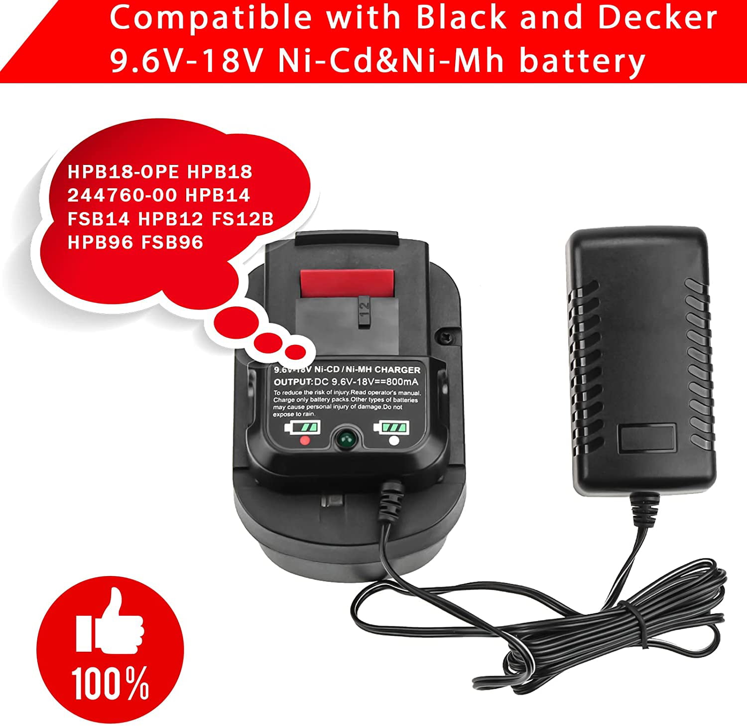 BLACK+DECKER 18 Volt Battery NiCd 2-Pack (HPB18-OPE2): Buy Online